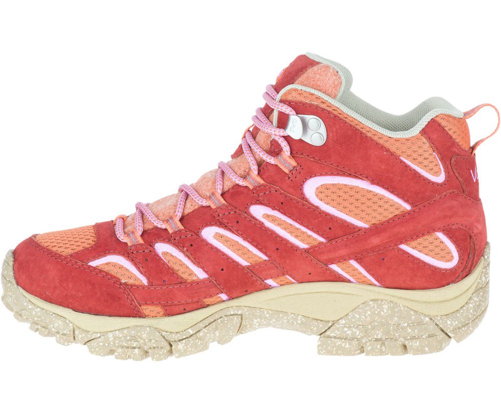 Merrell Støvler Dame - Moab 2 Mid Eco Waterproof X Outdoor Voices - Orange - QOY843501